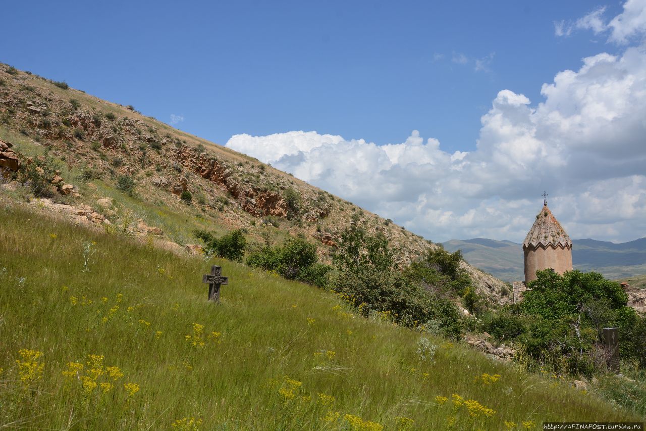 Монастырь Святого Карапета. Букет Армении — цветы и змеи Арарат, Армения