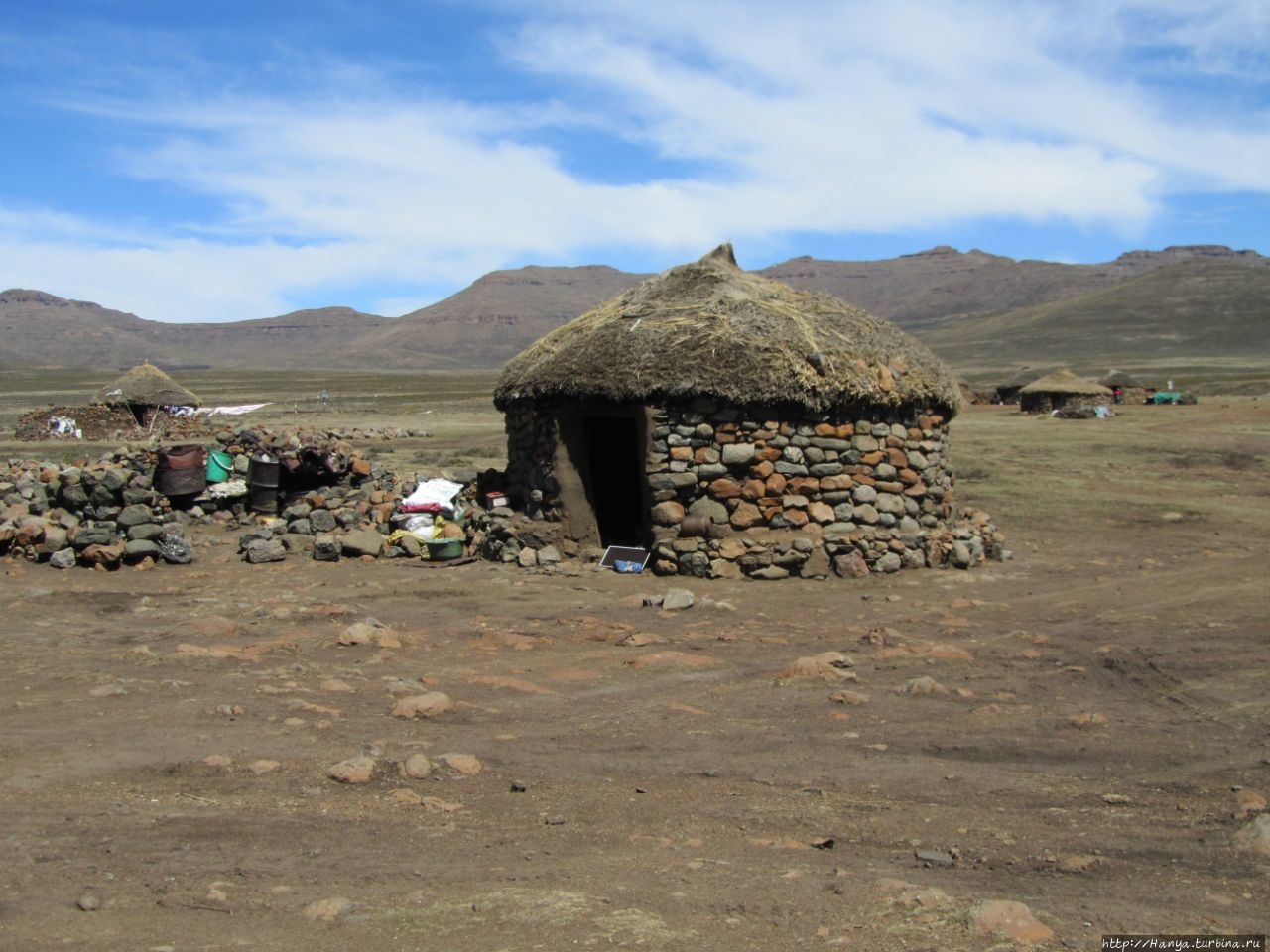 Деревня Basotho Драконовы горы, Лесото