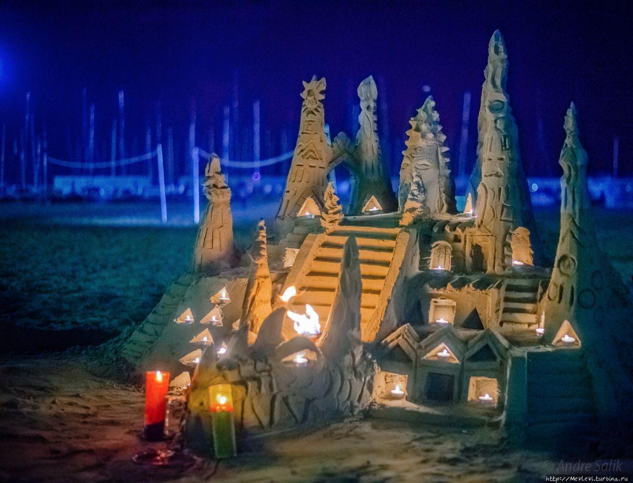 Вечер. Ситжес. Прибой Ситжес, Испания