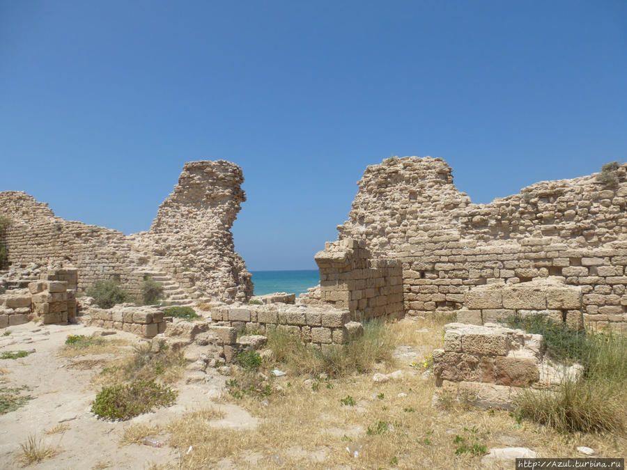 Крепость, море Ашдод, Израиль