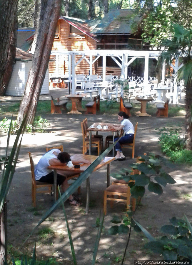 Ленивые работнички... Пицунда, Абхазия