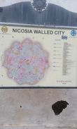 Карта некогда окружённого стенами старого города Никосии