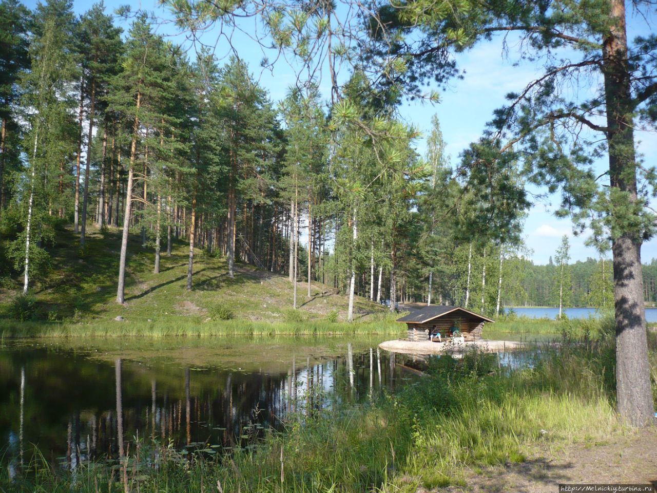 Маленький посёлочек на берегу Саймы Лохилахти, Финляндия