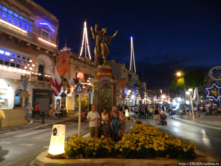 Феста в городе Моста Моста, Мальта