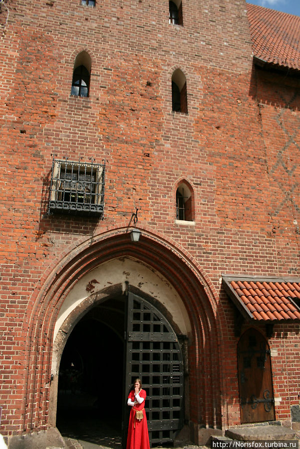 Ворота в Средний замок, внутренний вид Мальборк, Польша