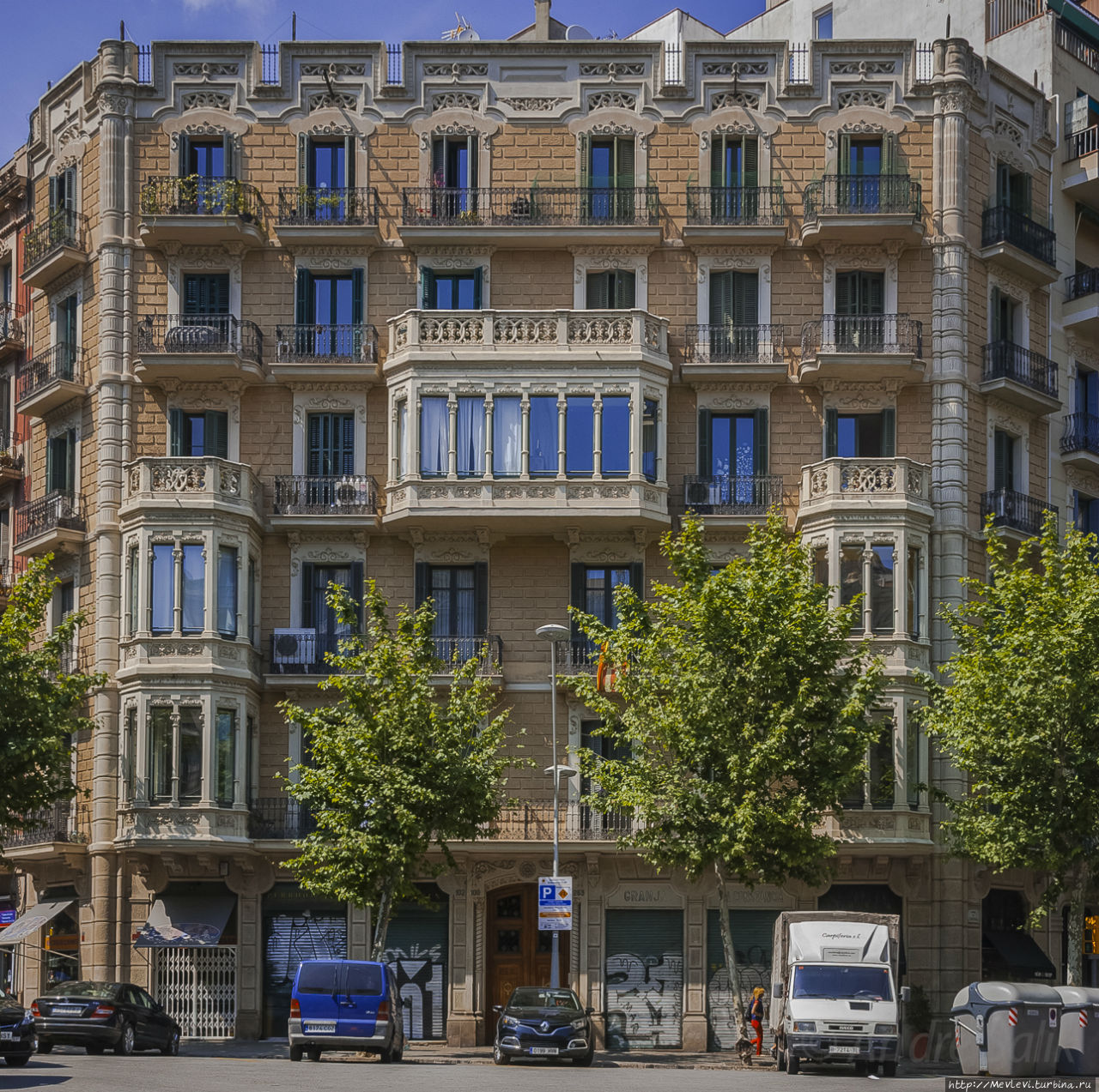 Интересный район в Барселоне Барселона, Испания