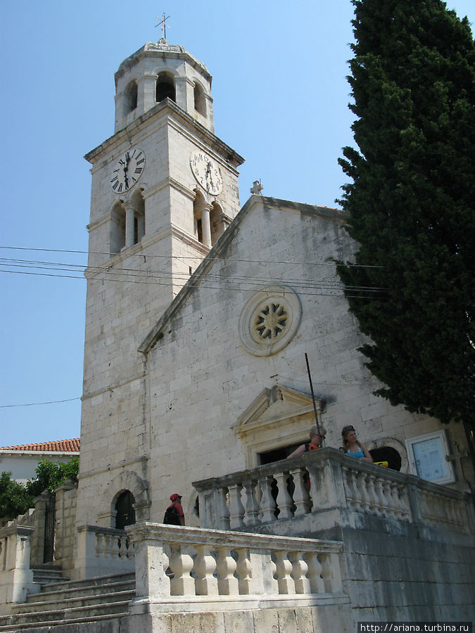 Церковь Святого Николая построена в стиле ренессанс с элементами готики Цавтат, Хорватия