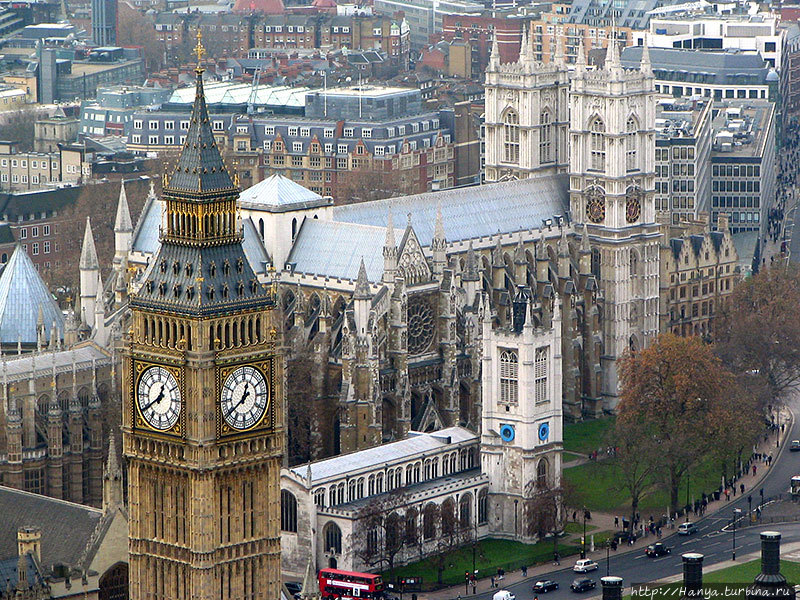 Лондон. Вид на Биг Бен и Вестминстерское Аббатство. Фото из интернета Лондон, Великобритания