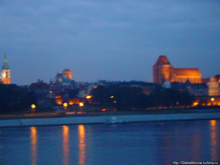 Река Висла в Торуне Торунь, Польша