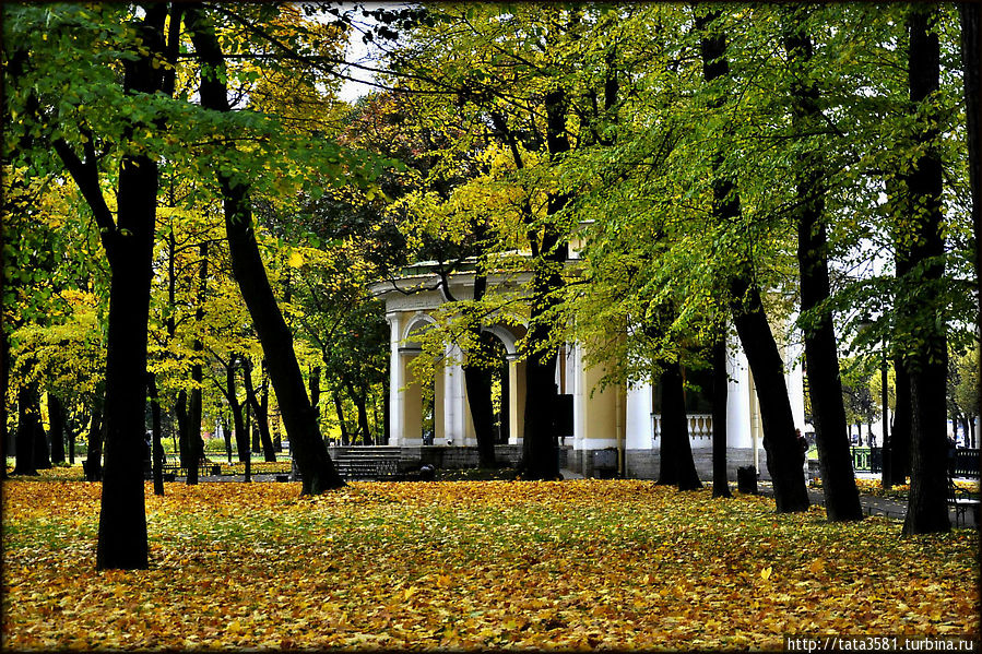 Осенний Михайловский сад Санкт-Петербург, Россия