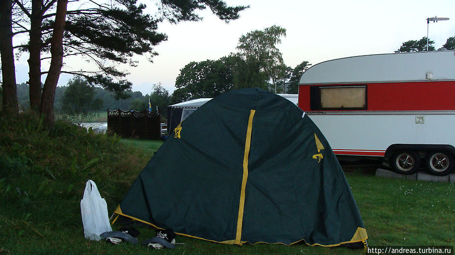 Кемпинг на берегу Северного моря