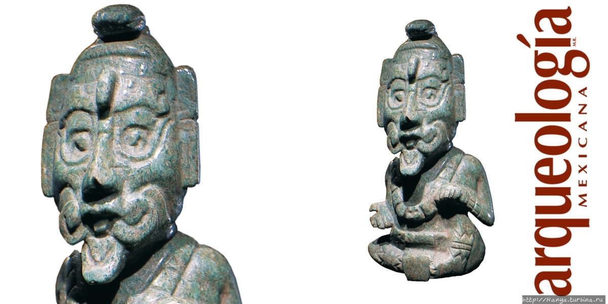 Жадеитовые фигурки из гробницы Пакаля. Из интернета Паленке, Мексика