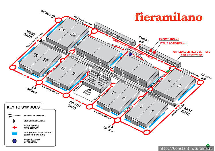 Схема Fieramilano