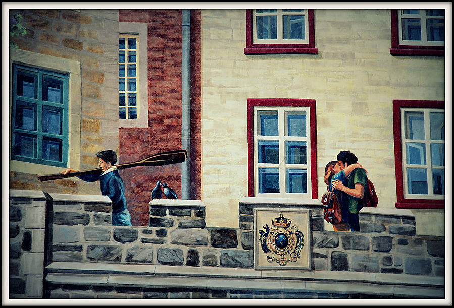 Первый снег в Квебеке или девятый объект ЮНЕСКО в Канаде Квебек, Канада