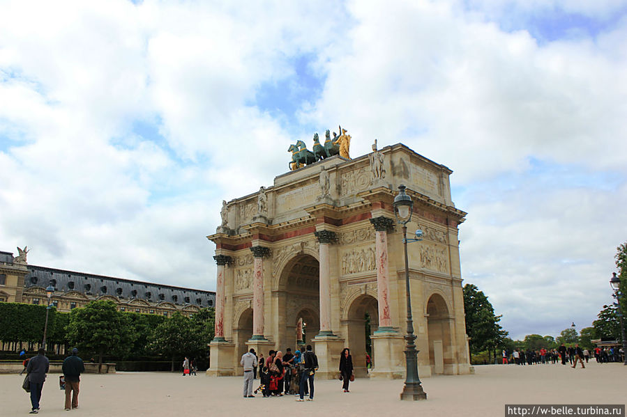 Триумфальная арка Карузель. Париж, Франция