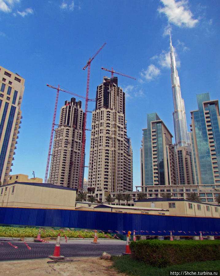 Обратная сторона Дубайского Даунтауна Дубай, ОАЭ