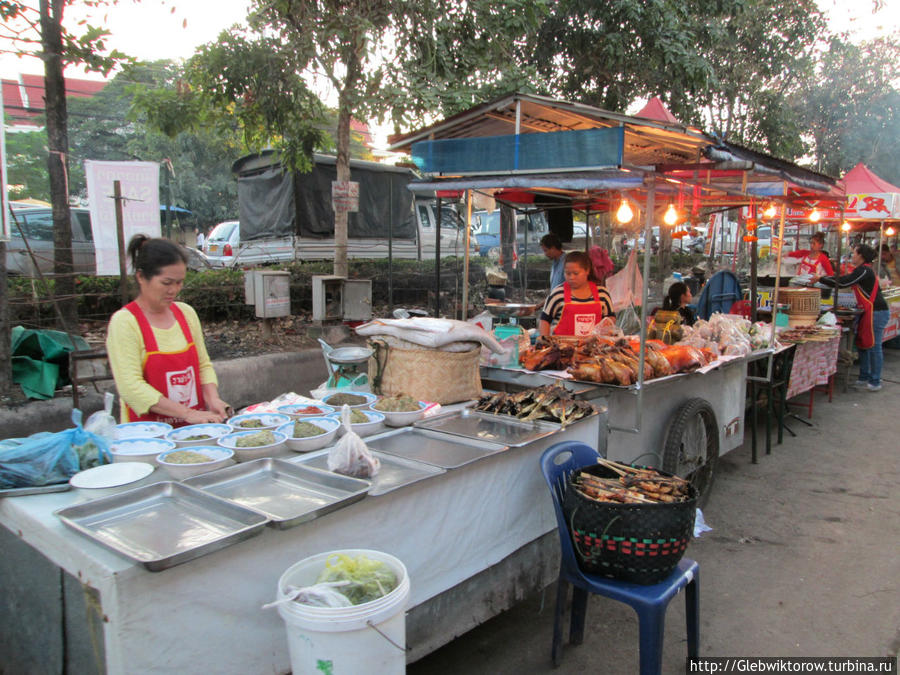 Night Market Вьентьян, Лаос