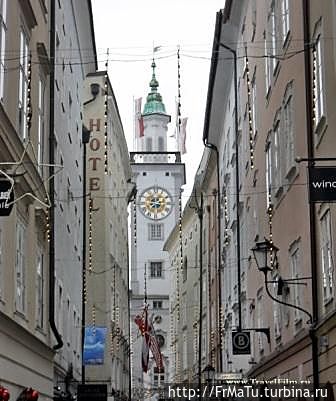 улочки старого города Зальцбург, Австрия