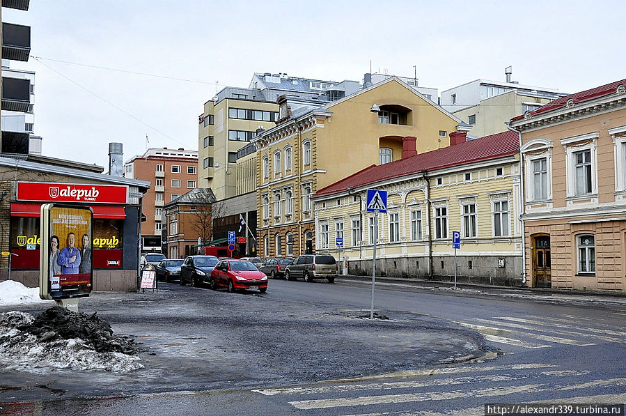 Зимний день в Турку Турку, Финляндия