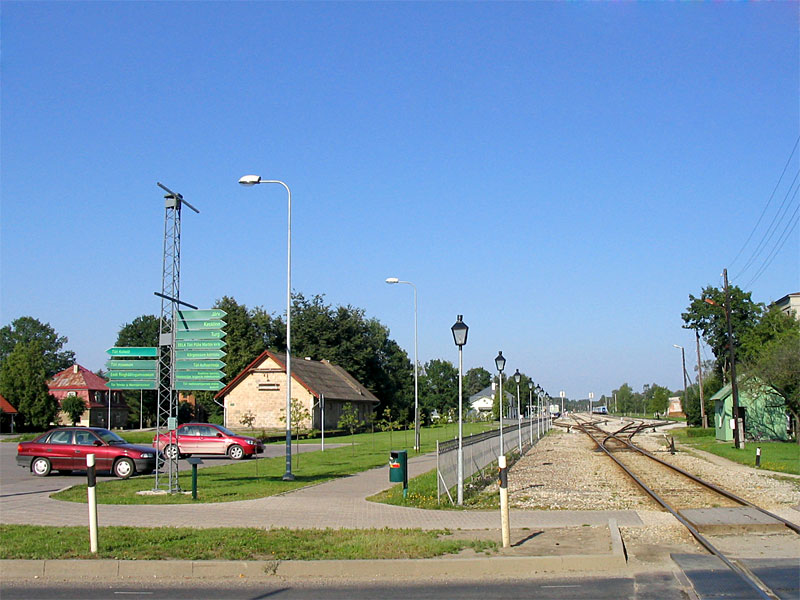 Железнодорожный переезд в центре Тюри Тюри, Эстония