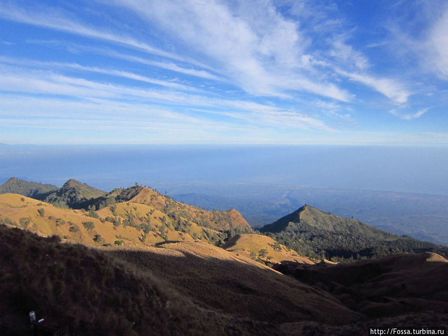 Трек на вулкан Rinjani Остров Ломбок, Индонезия