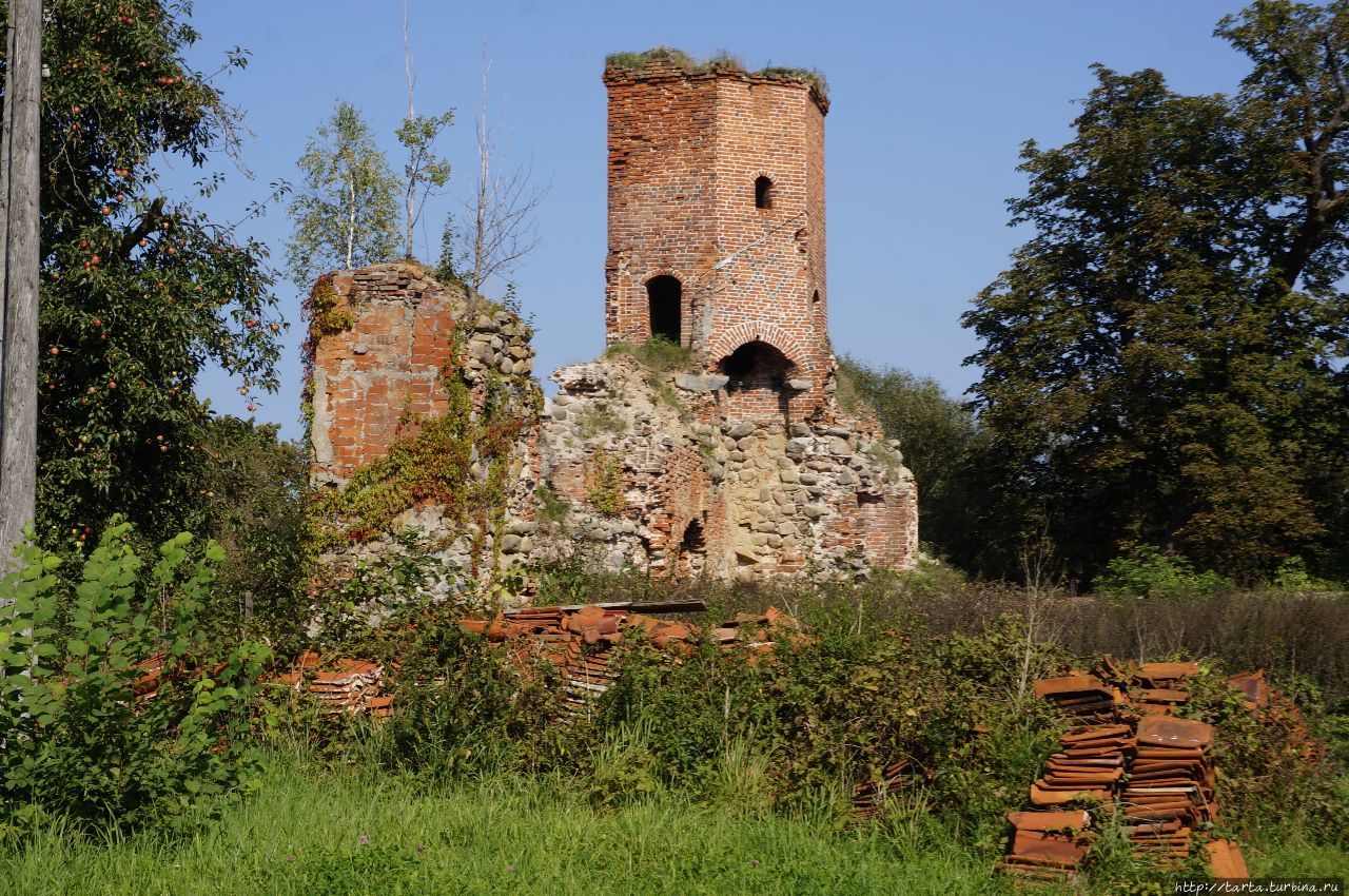 На руинах бывшего епископского замка Маевка, Россия