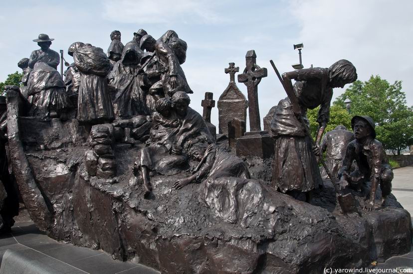 Памятник ирландским переселенцам / Monument of Irish immigrants