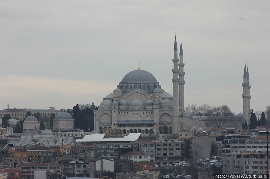 Вид на мечеть Сулеймание. Стамбул, Турция