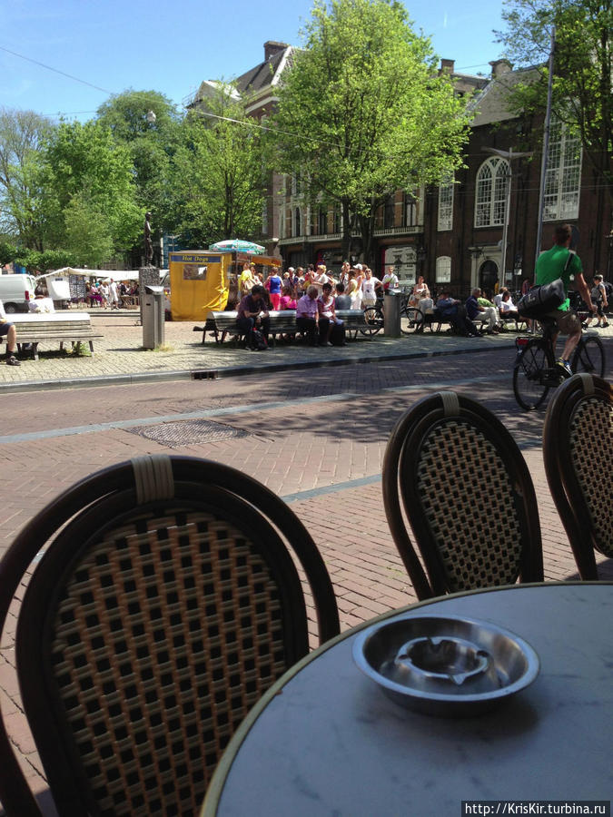 Вид из кафе Амстердам, Нидерланды