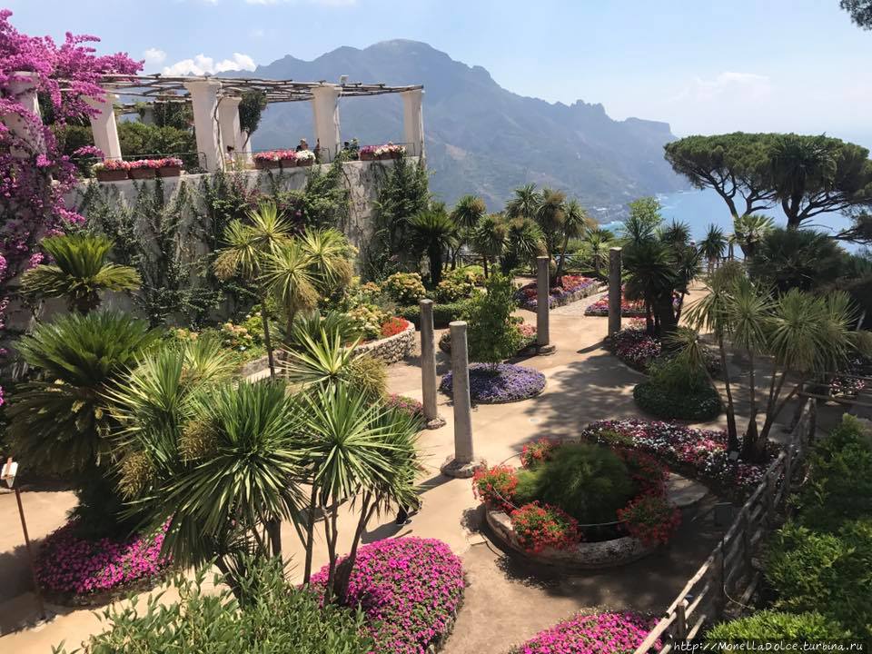 Ravello: villa Rufolo в августе Равелло, Италия