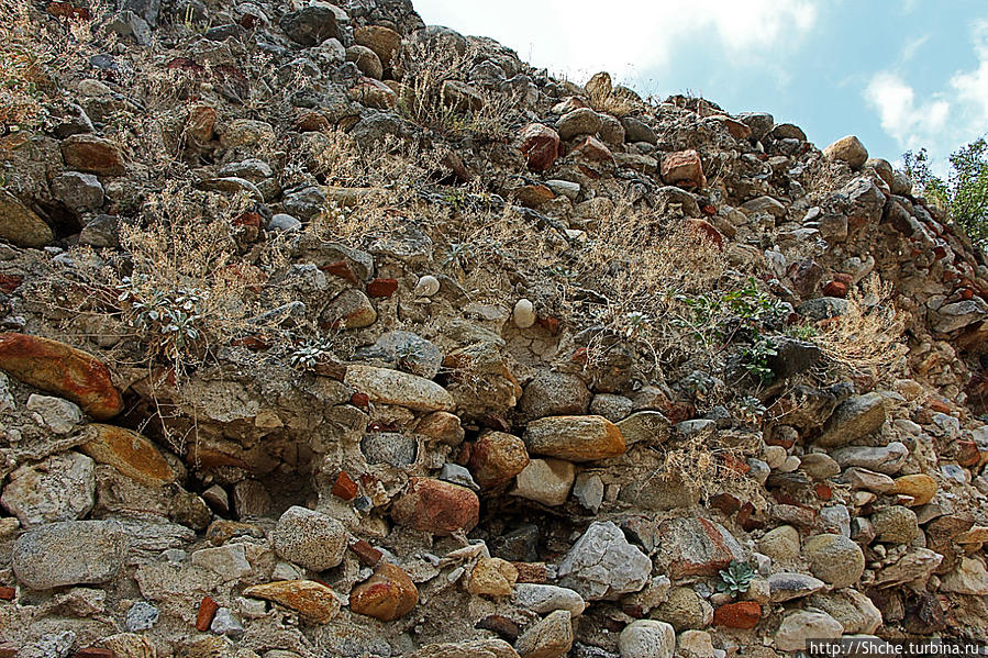 структура крепостной стены Сидорокастро, Греция