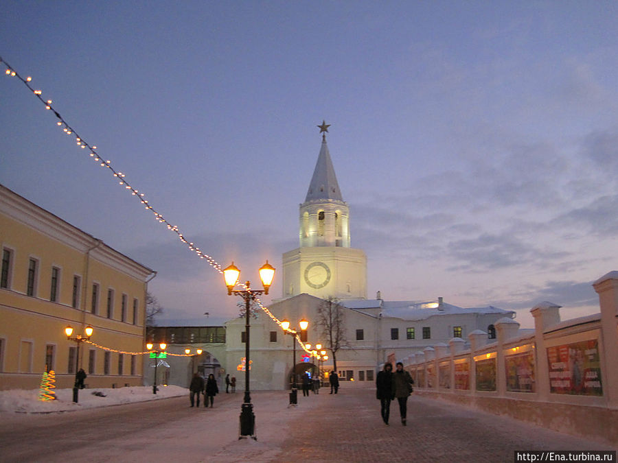 По улочкам вечернего Кремля Казань, Россия