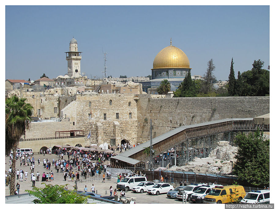 Храм Гроба Господня и Купол Скалы. Иерусалим, Израиль