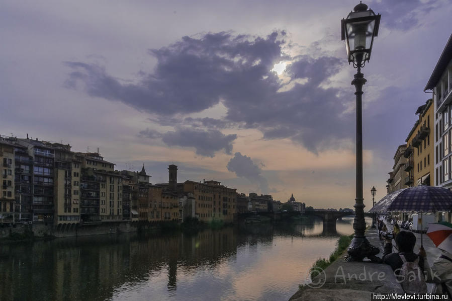 Золотой мост в Флоренции Флоренция, Италия