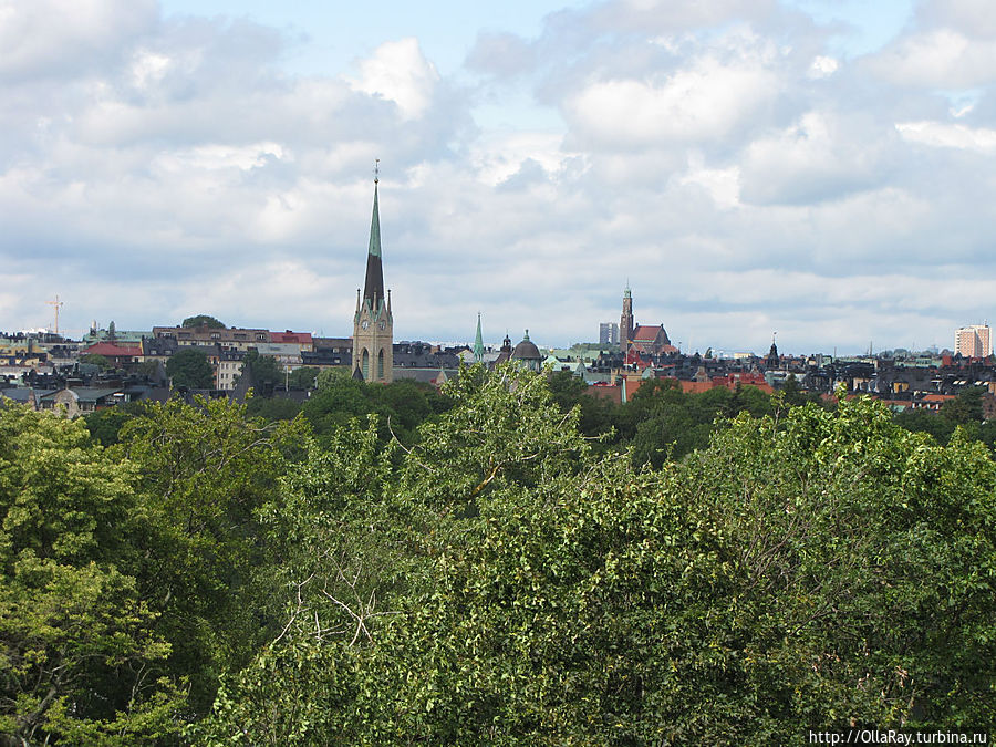 Вид на Стокгольм из Скансена. Стокгольм, Швеция
