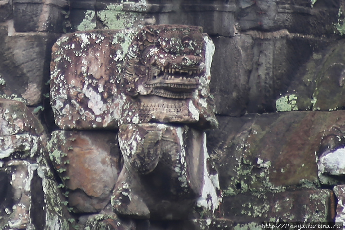 Головы львов, украшающие Ник Пин. Фото из интернета Ангкор (столица государства кхмеров), Камбоджа
