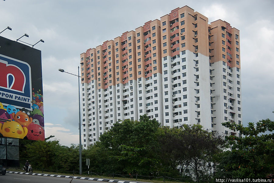 Современная застройка в новых районах Пенанга Джорджтаун, Малайзия