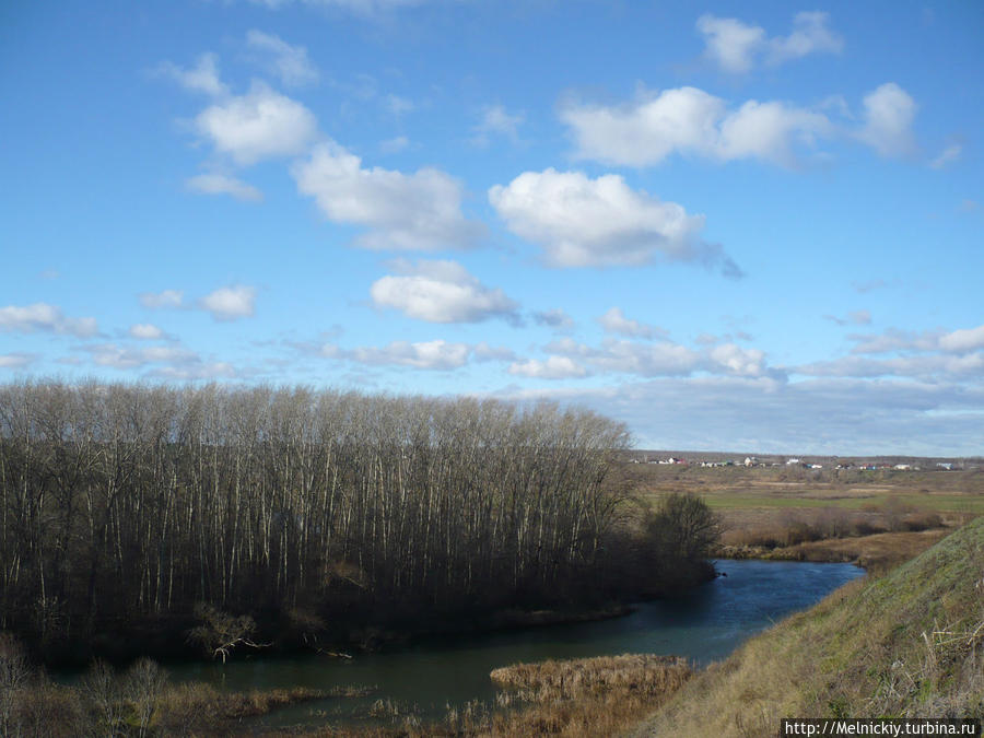 Село Калаис, река Ворона и окрестности. Тамбовская область, Россия