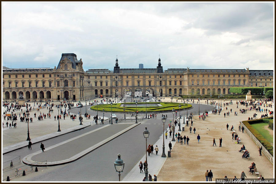 Вид из окна Лувра Париж, Франция
