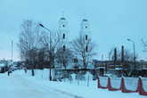 Троицкий костел (1855-1859) на ул.Совеская 2.
В этом храме, кстати был крещен Иван Купала...