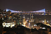 Вид на Босфорский мост вечером.