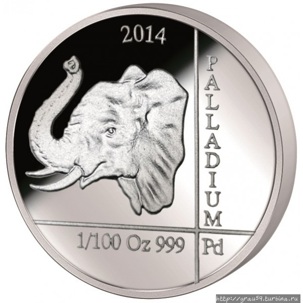 Монеты из палладия Тонга