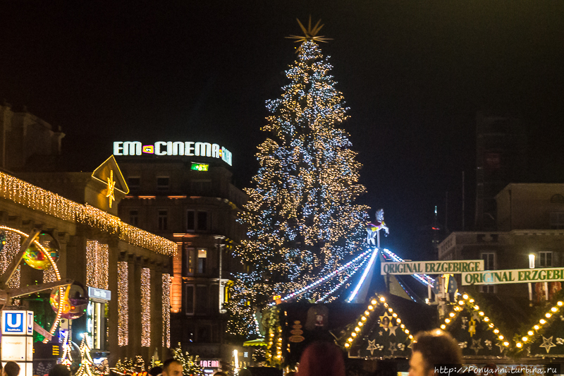 На рождественском рынке с друзьями Штутгарт, Германия