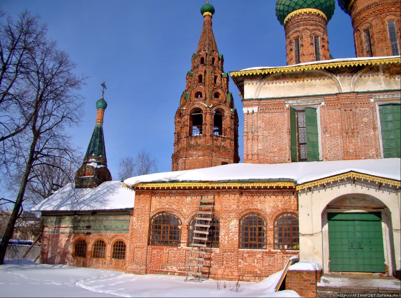 Церковь Николы мокрого с колокольней Ярославль