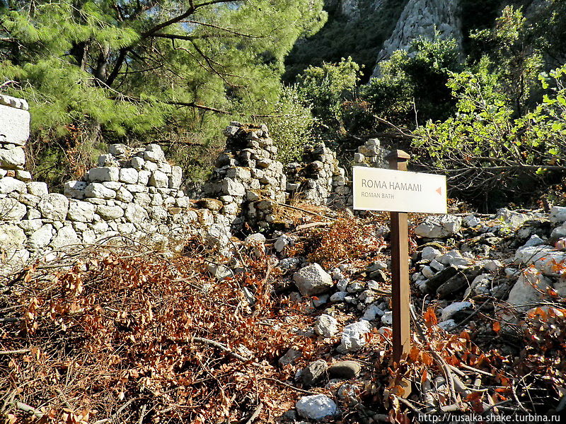 Олимпос — храмы, акведуки, стены, черепки Олимпос, Турция