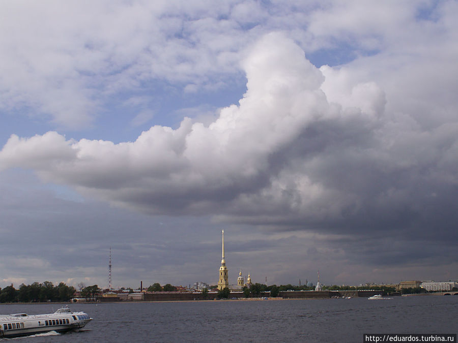 Карта облаков над спб