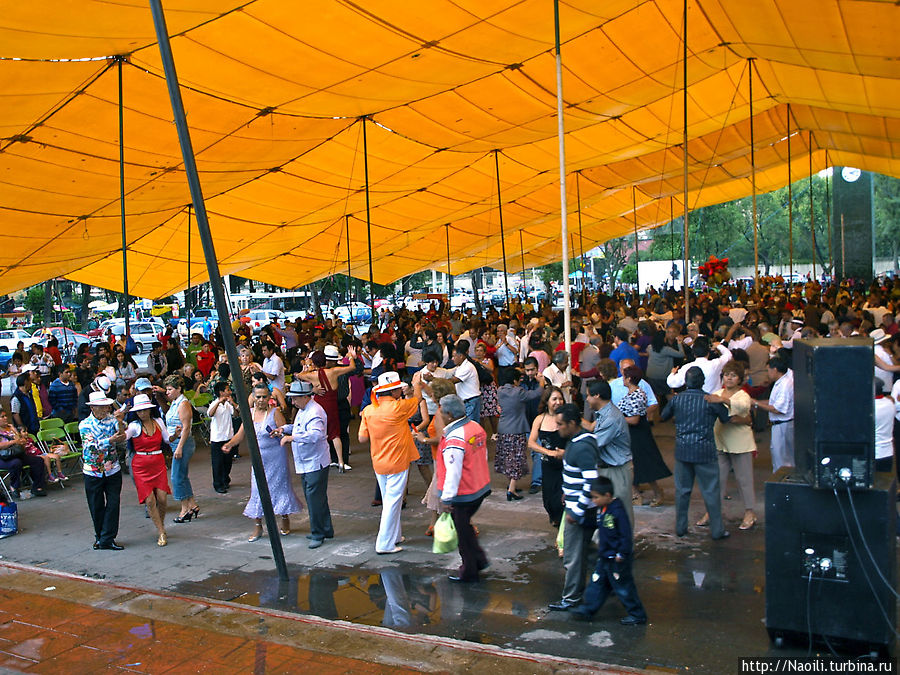 Воскресный вечер в Сочимилько Мехико, Мексика
