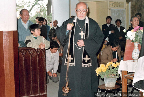 Последний китайский священник Пекина протоирей Александр Ду (скончался в 2003 году). Фото из архива Киры Поздняевой Москва, Россия