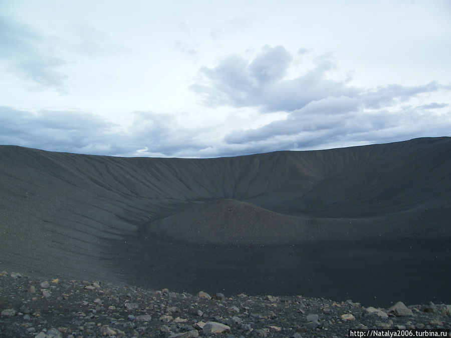 Кратер потухшего вулкана Исландия