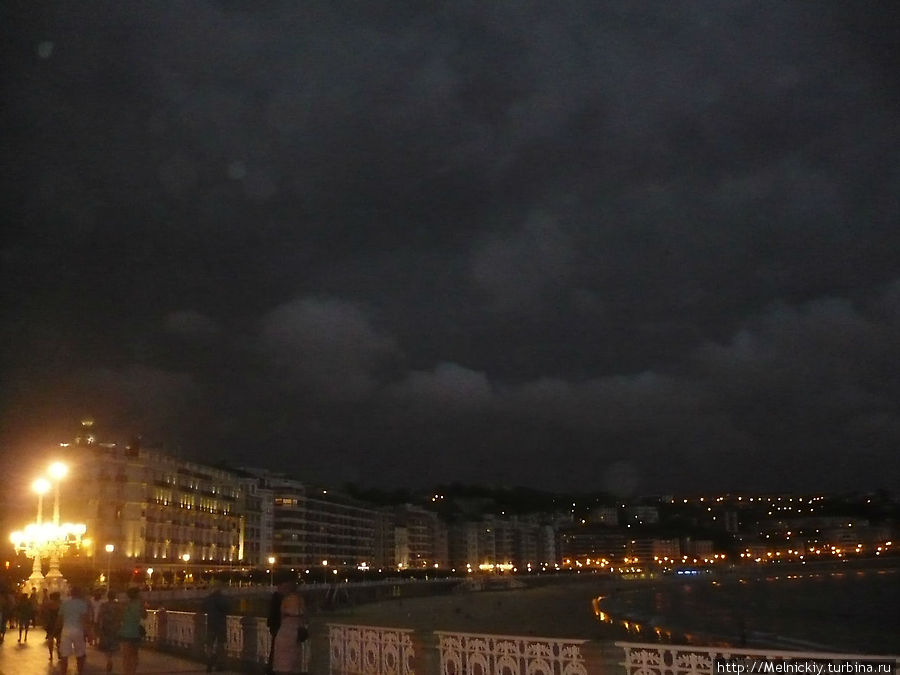 Вечер в Жемчужине Кантабрийского побережья Сан-Себастьян, Испания